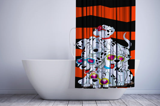 101 Dalmatians Cartoon X Golf Tyler Shower Curtain