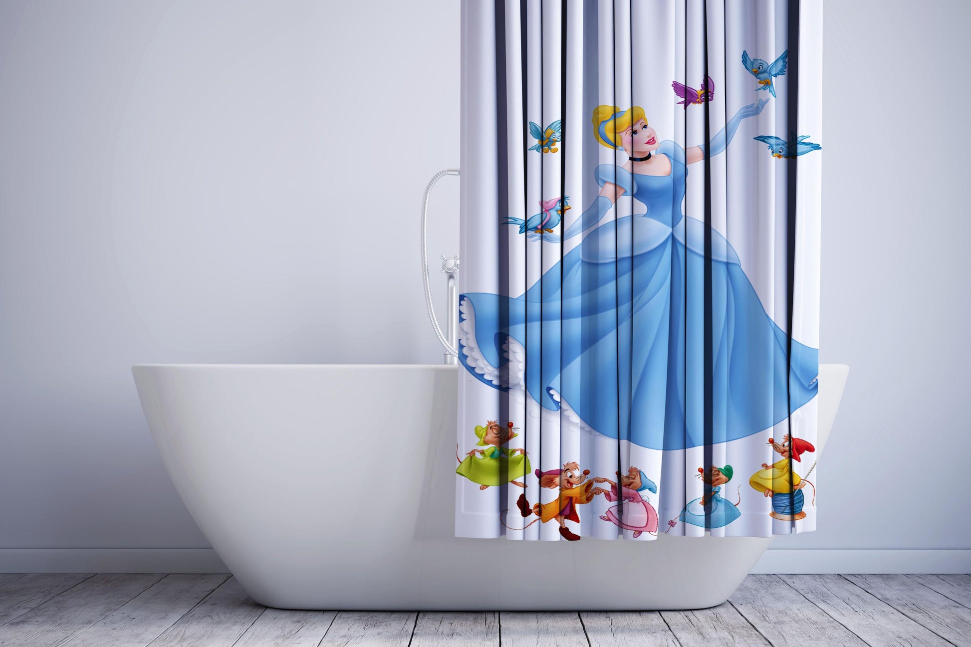 A Small Story Of Cinderella Shower Curtain