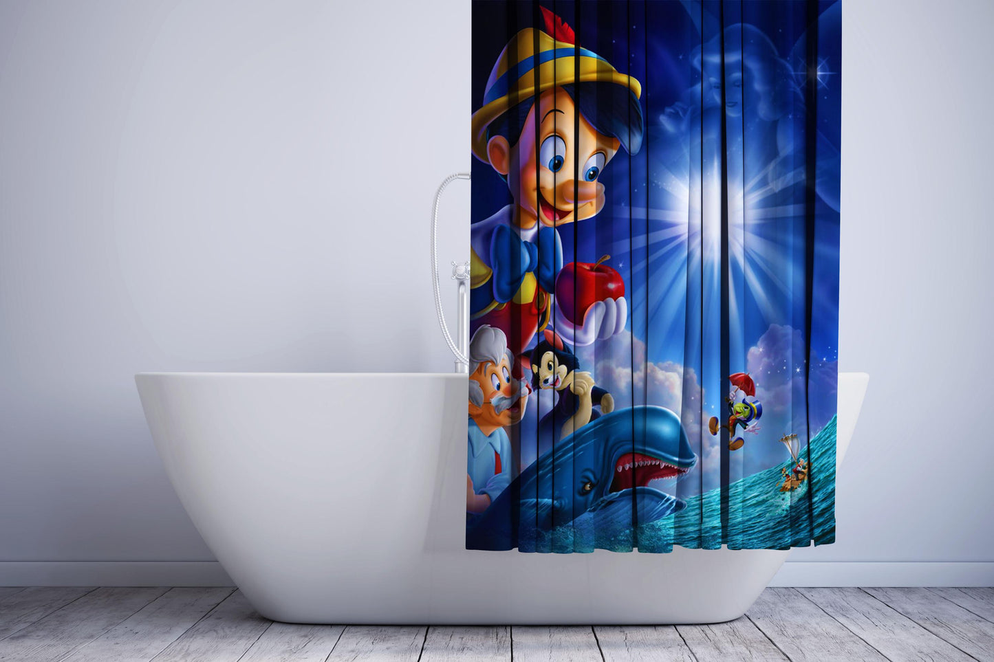 Adventure Of Pinocchio Shower Curtain