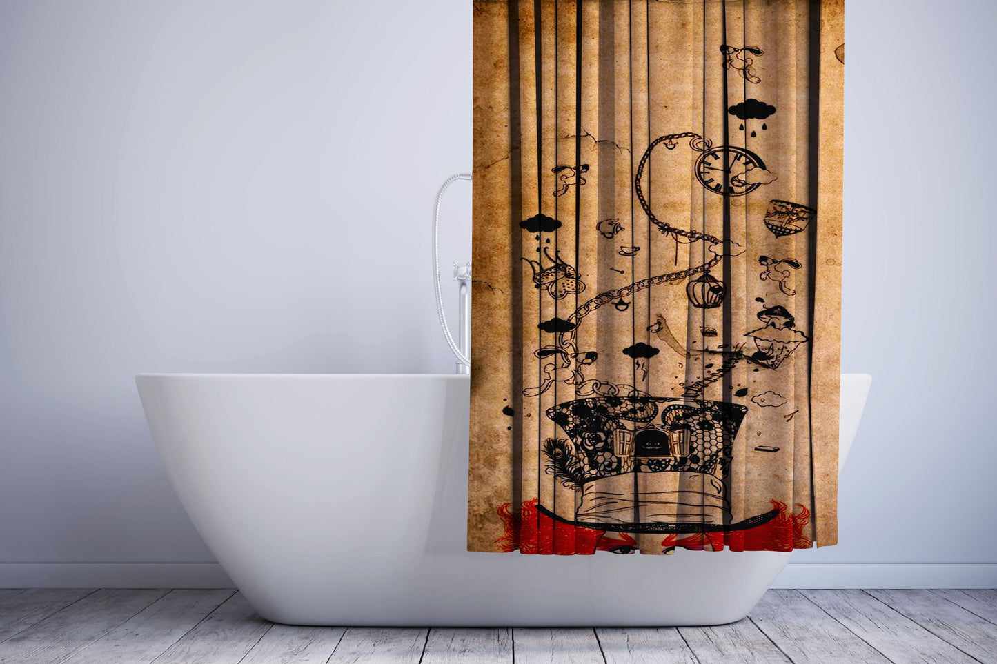 Alice Alice In Wonderland Wonderlan Shower Curtain