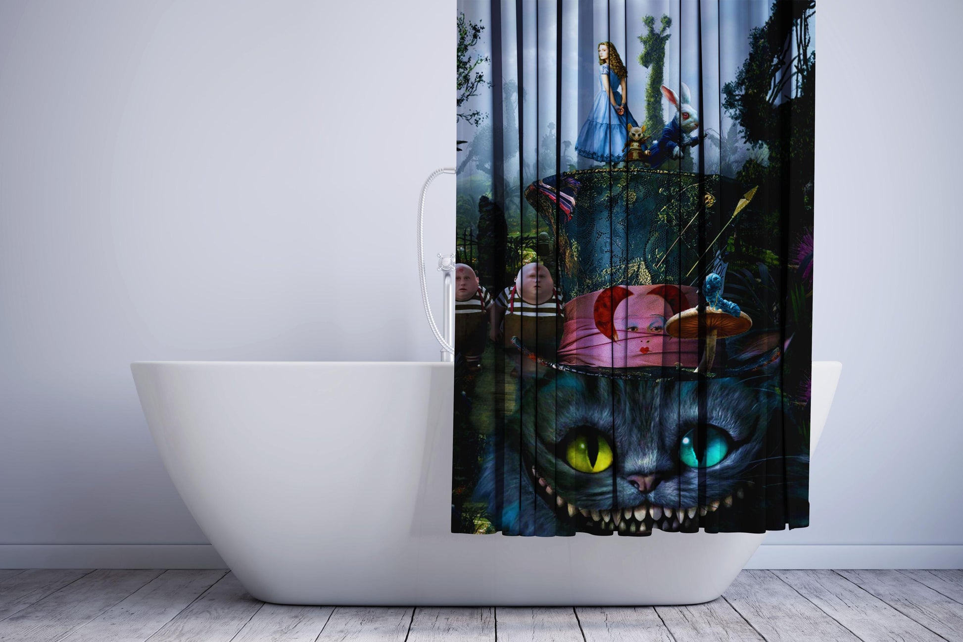 Alice In The Wonderland Shower Curtain