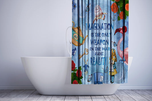 Alice In Wonderland - Imagination Shower Curtain