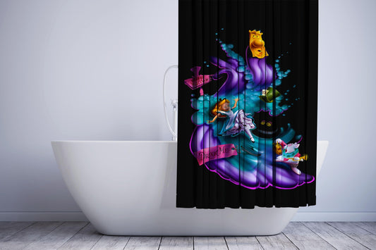 Alice In Wonderland Art Disneys Drink Me Shower Curtain