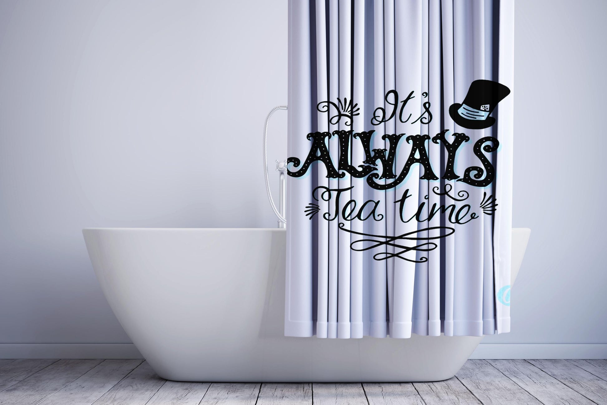 Alice In Wonderland Assorted Shower Curtain