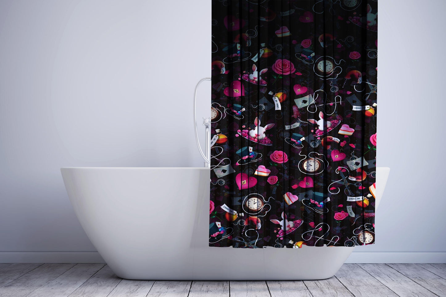 Alice In Wonderland Madness Shower Curtain