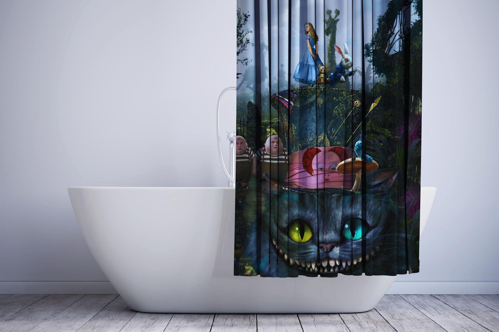 Alice In Wonderland Series Cheshire Shower Curtain