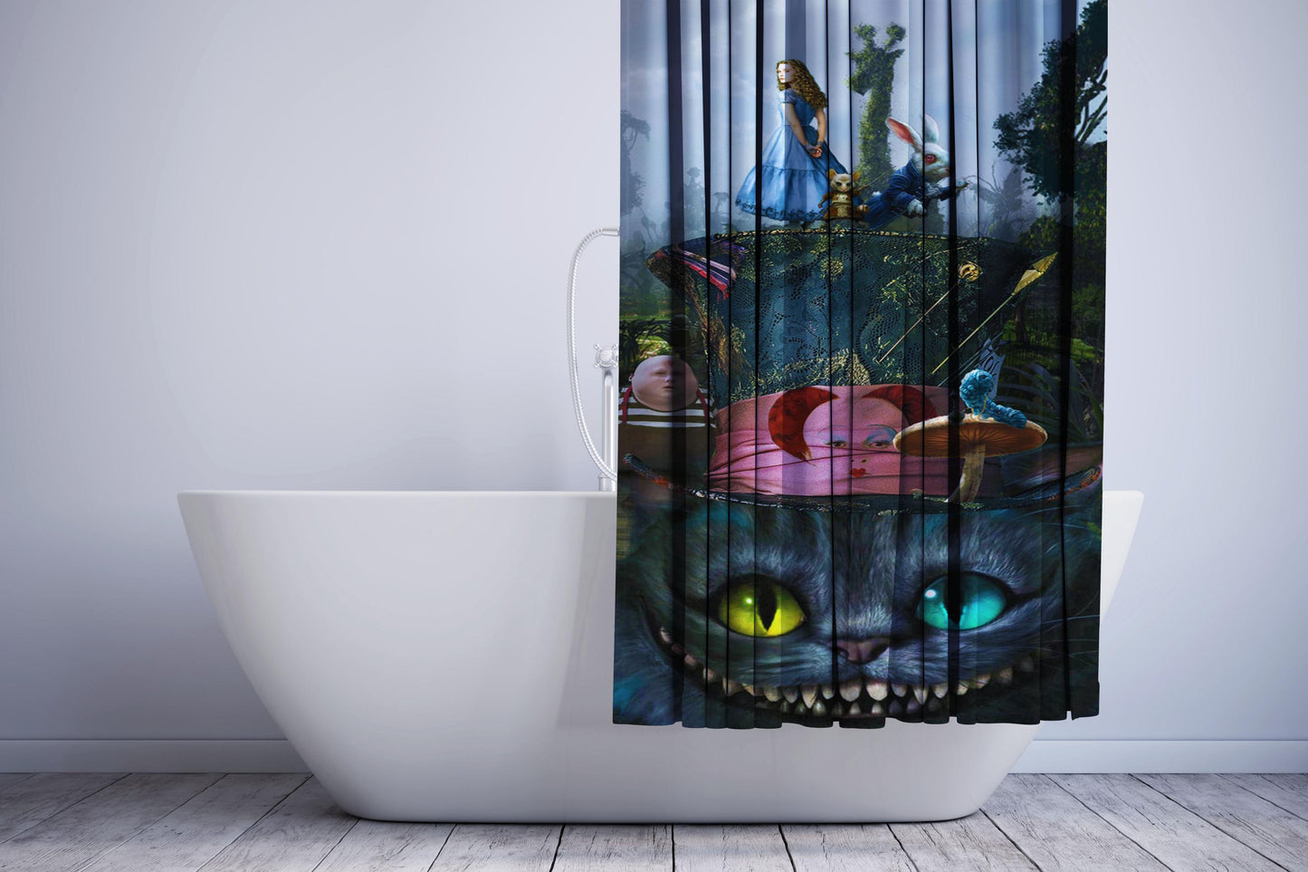 Alice In Wonderland Shower Curtain