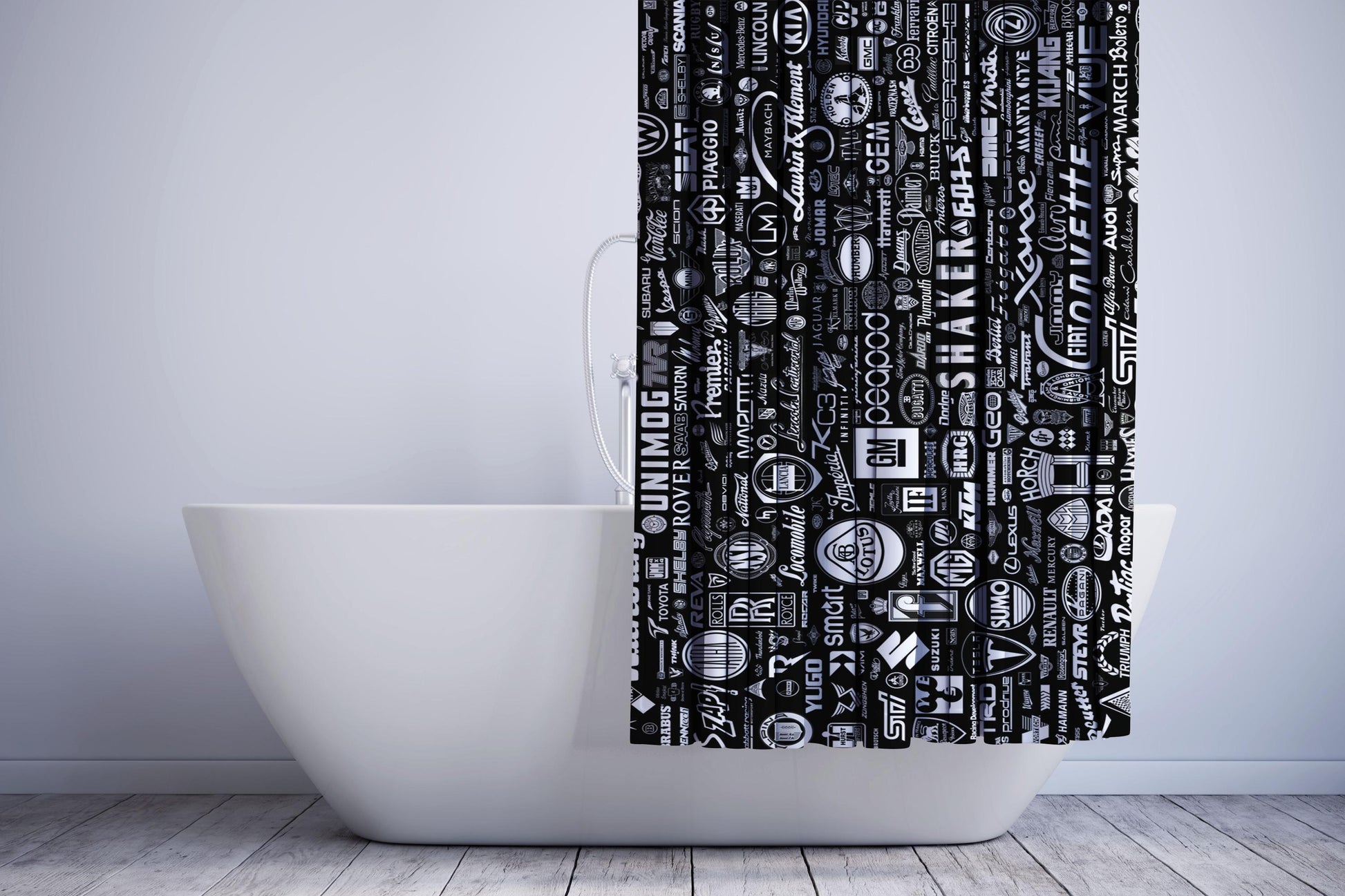 All Sport Cars Logo Shower Curtain