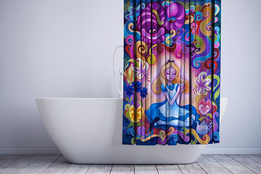 Art Alice In The Wonderland Shower Curtain