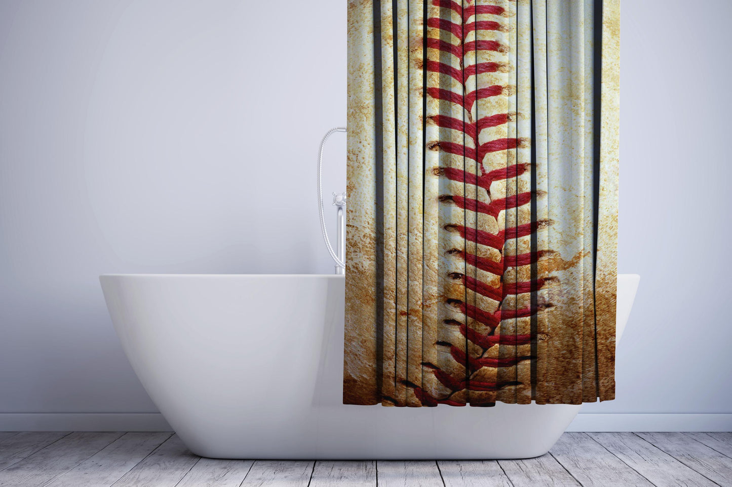 Baseball Stitching Shower Curtain