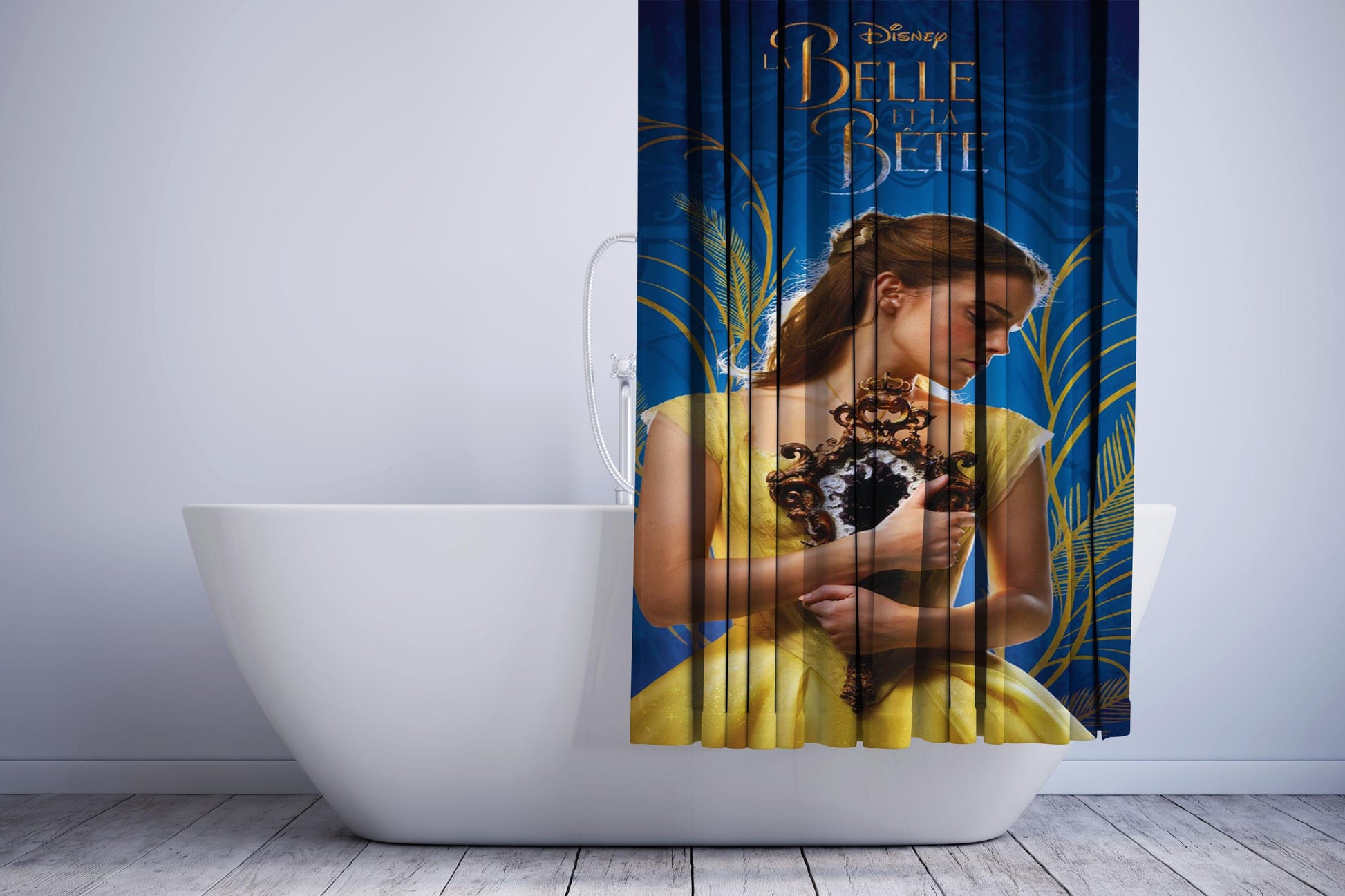 Beauty And The Beast Emma Watson Film Poster Shower Curtain