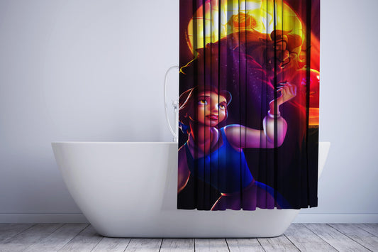 Belle Beauty And The Beast Shower Curtain