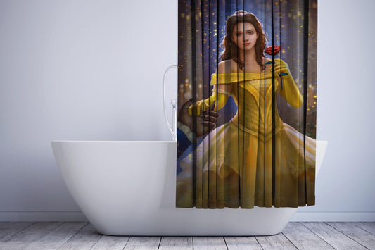 Belle Fan Art Beauty And The Beast Shower Curtain