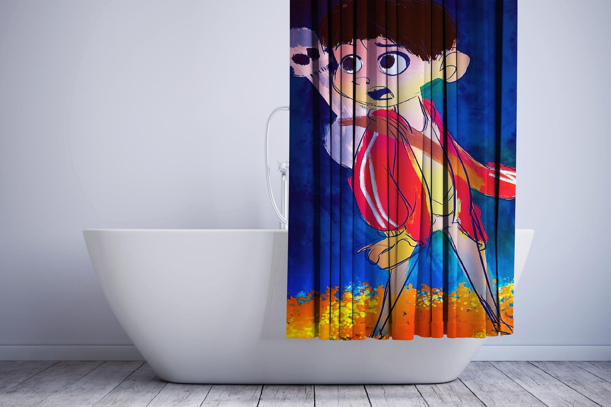 Brush Sketch Miguel Of Coco Shower Curtain