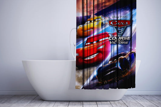 Cars 3 Course Ve5S La Victoire Shower Curtain