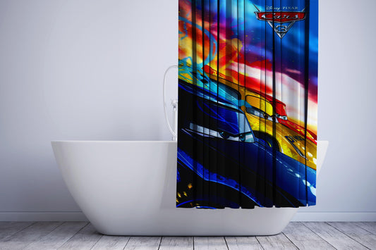 Cars 3 Movie Shower Curtain