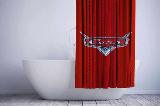 Cars Logo Carbon Background Shower Curtain