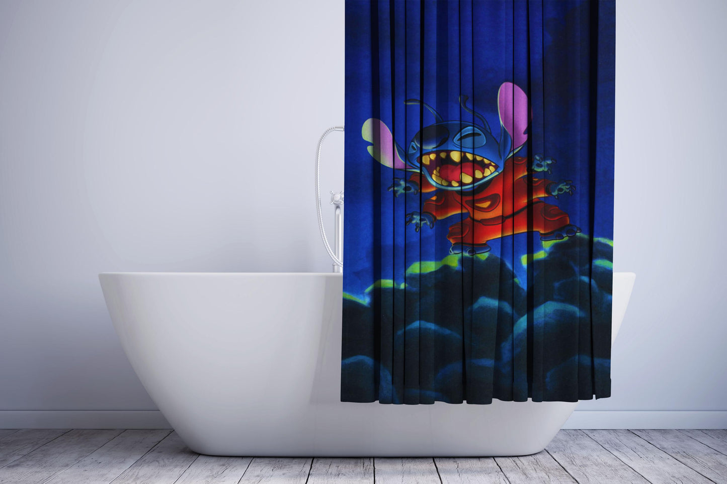 Cartoon Stitch Shower Curtain