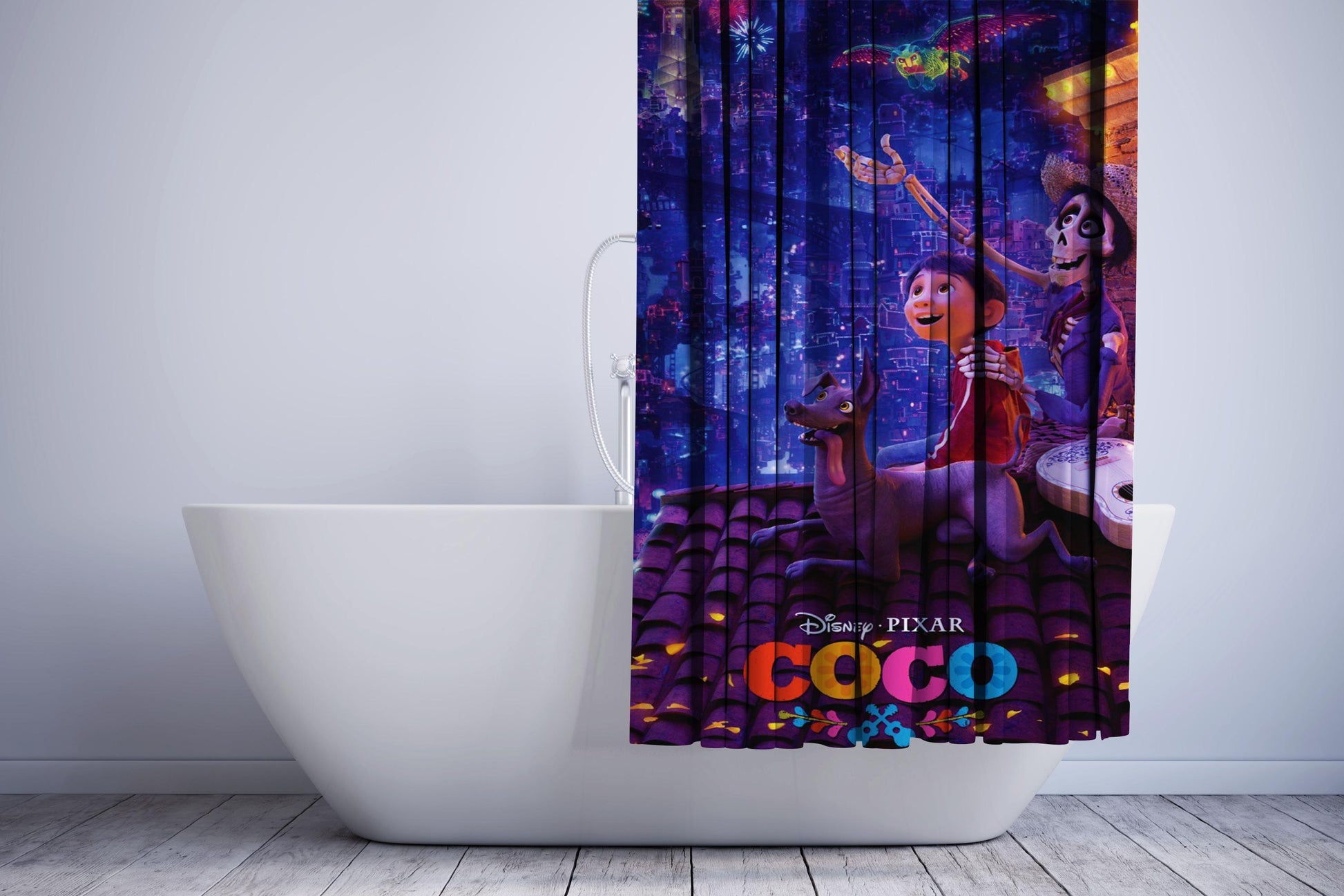 Coco Movie Poster Shower Curtain