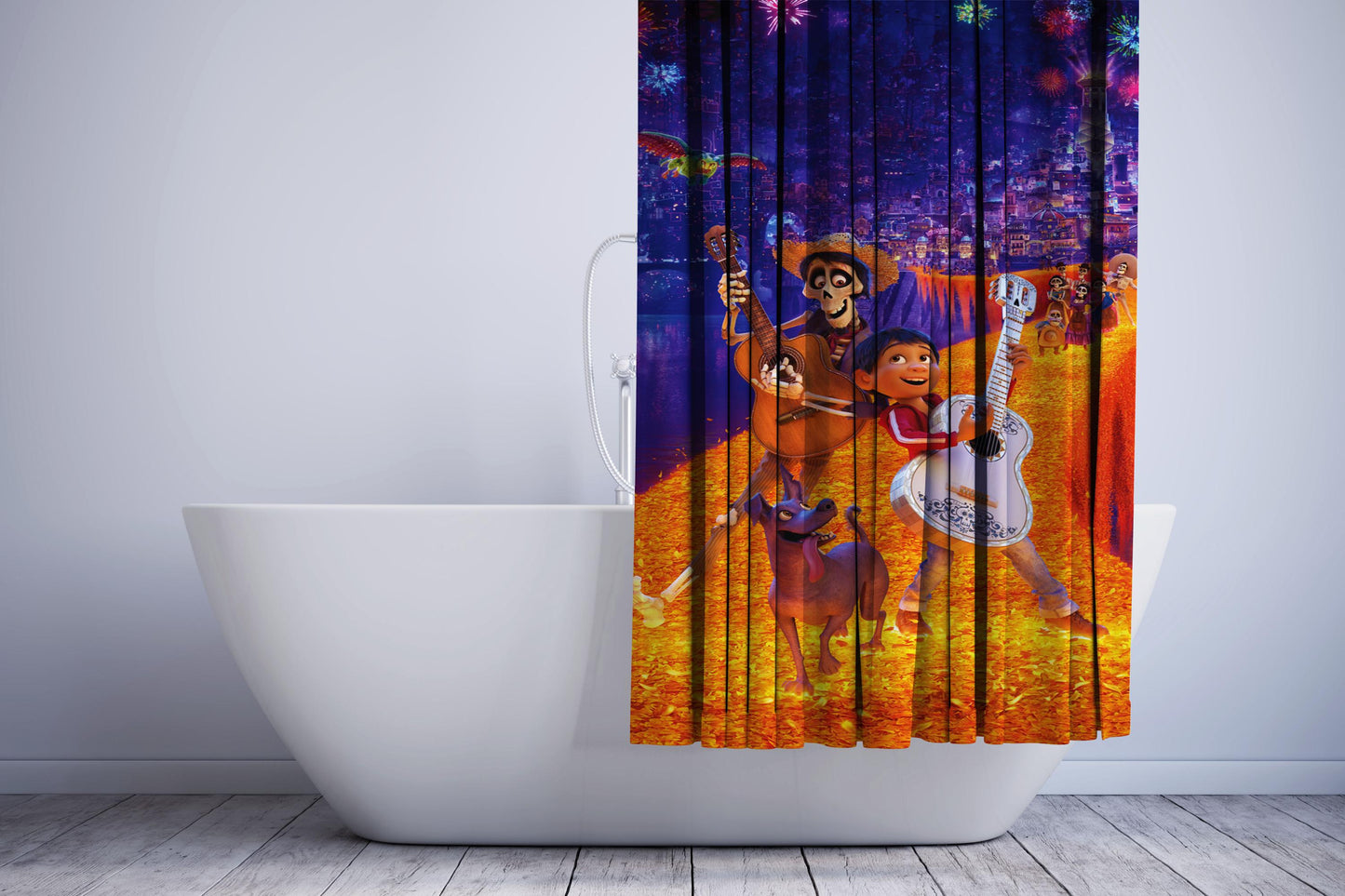 Coco Phone Shower Curtain