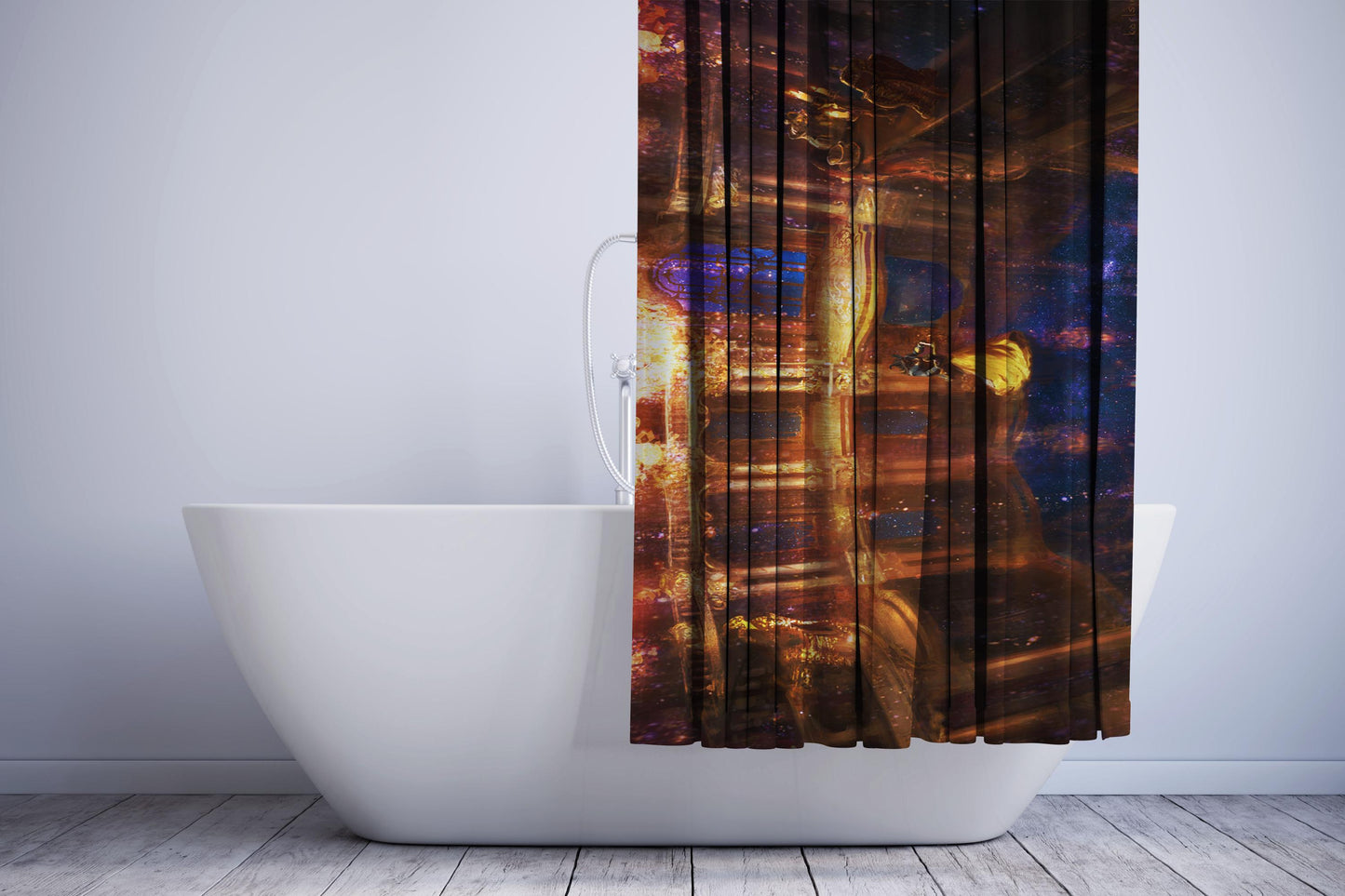 Dancing Beauty And The Beast Shower Curtain