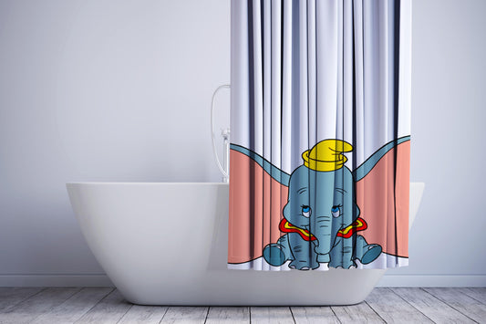 Disney Dumbo Cute Baby Elephant Shower Curtain