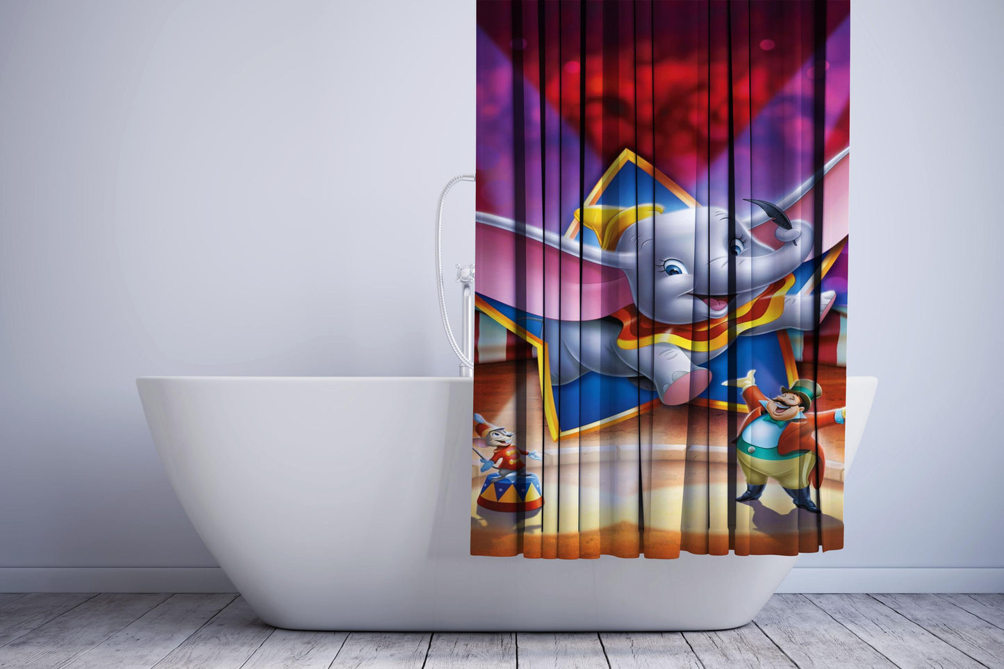 Disney Show Dumbo Elephant Shower Curtain