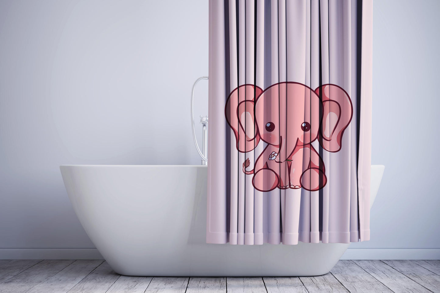 Dumbo Elephant Phone Shower Curtain