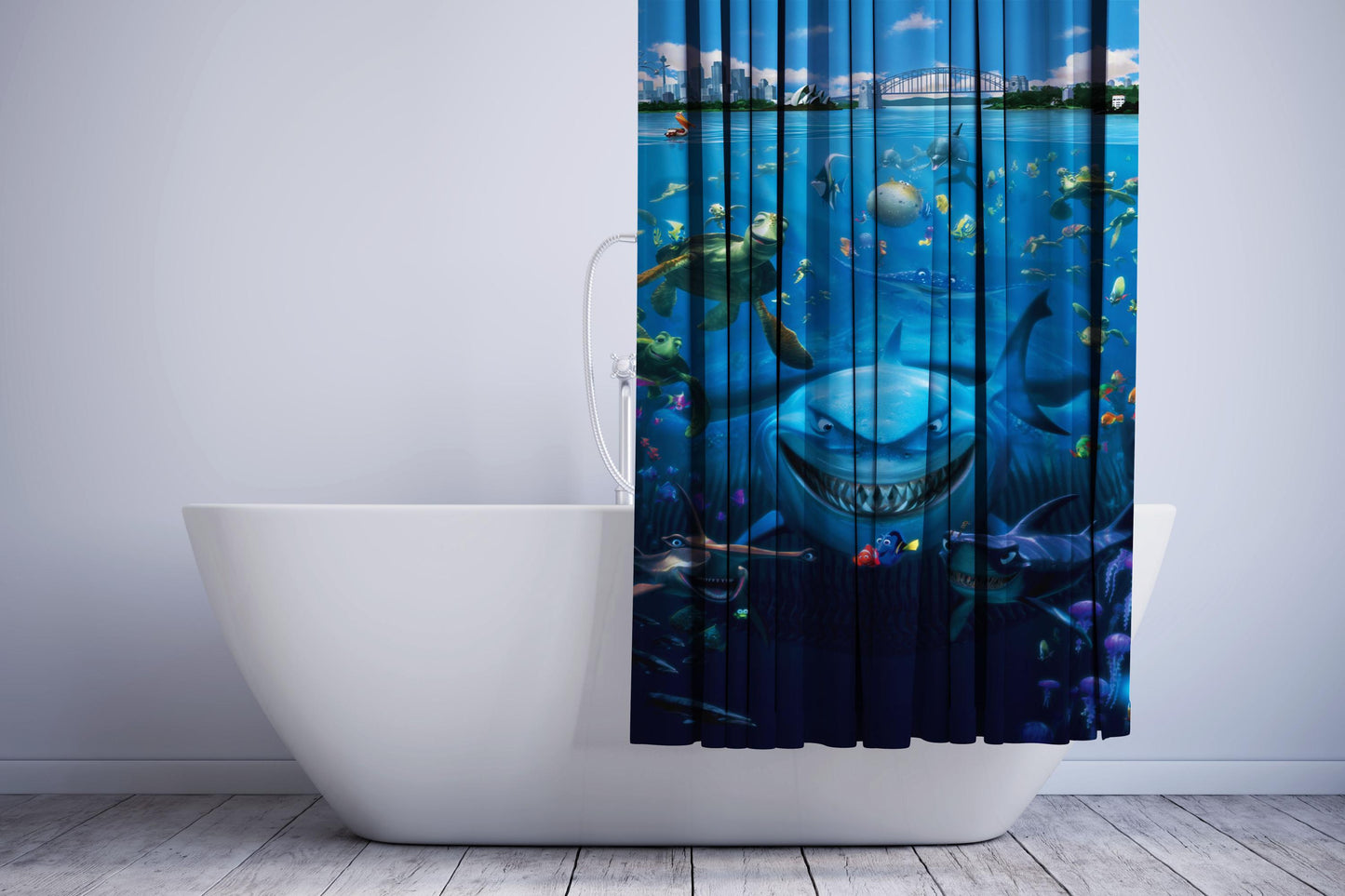 Finding Nemo Phone Shower Curtain