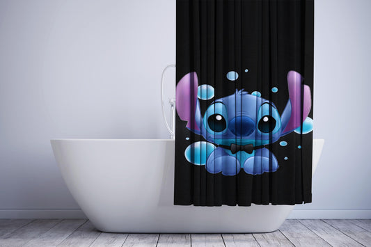 Gentle Stitch Bubble Shower Curtain