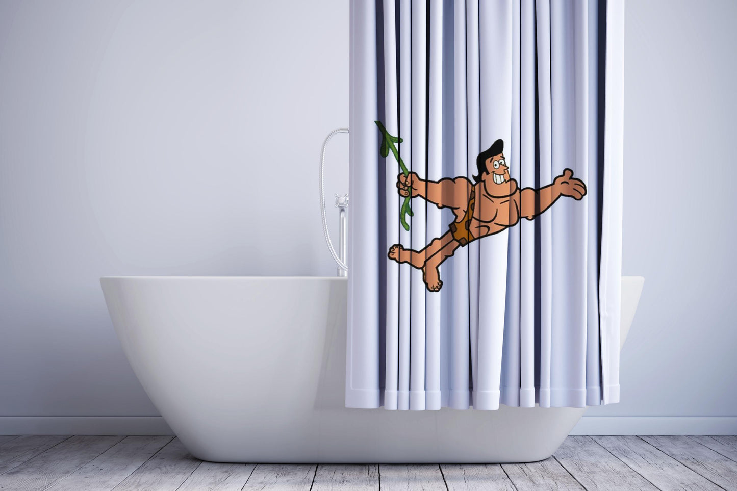 George Tarzan Cartoon Shower Curtain