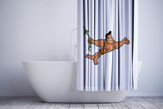 George Tarzan Cartoon Shower Curtain