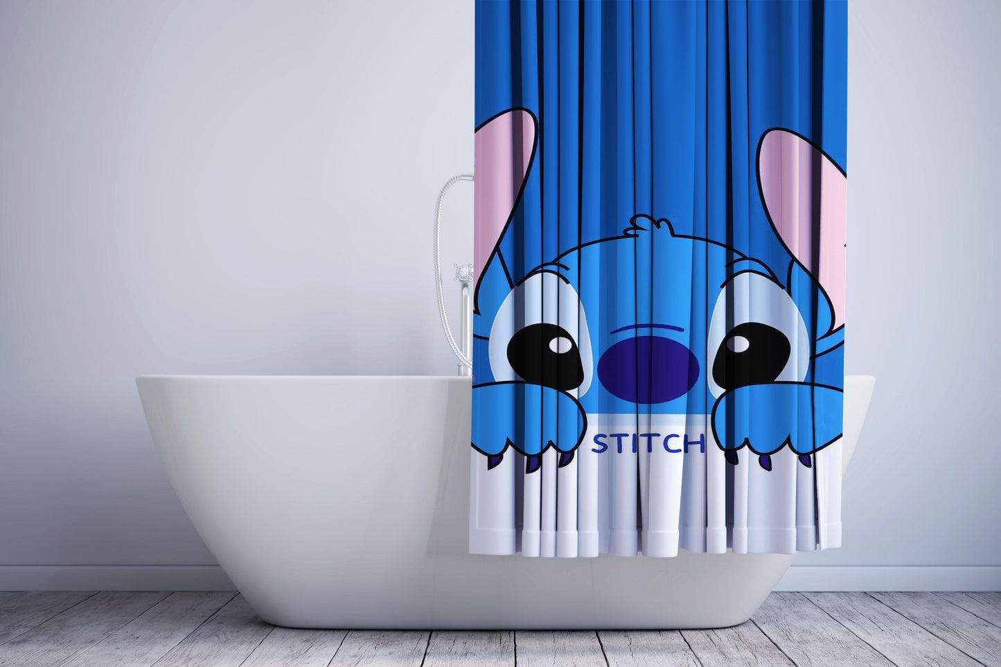 I Absolutely Love Stitch Shower Curtain