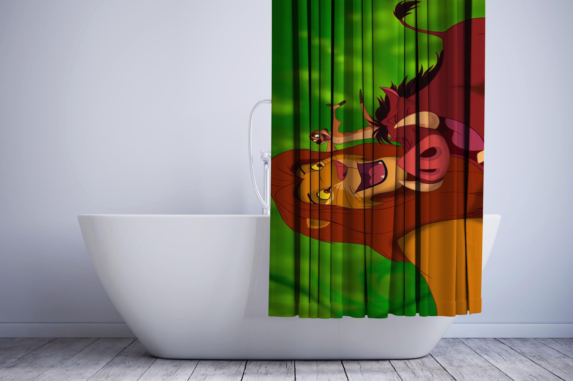 Mufasa And Friends The Lion King Shower Curtain