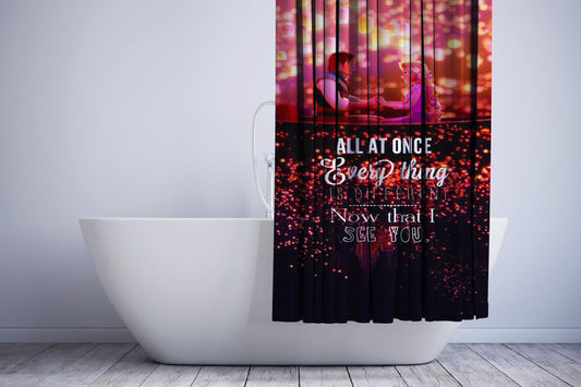 Tangled Quotes Shower Curtain