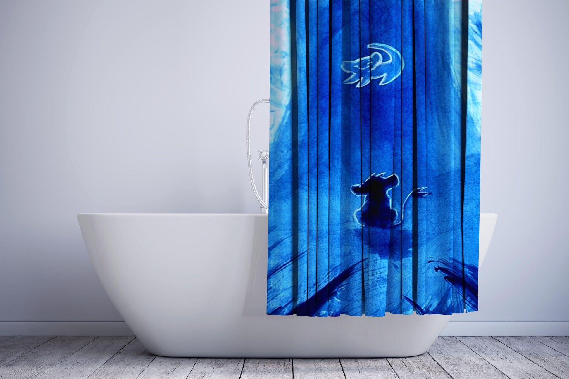 The Lion King Art Tree Shower Curtain