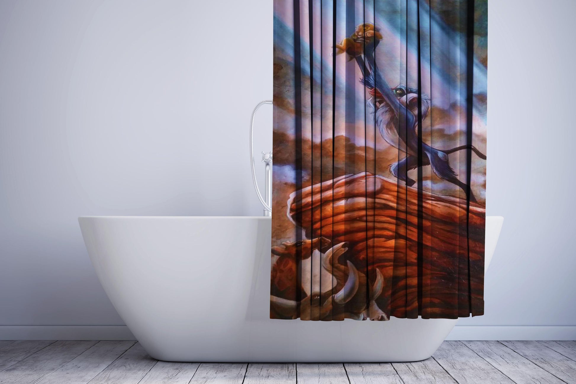 The Lion King Is Born Shower Curtain