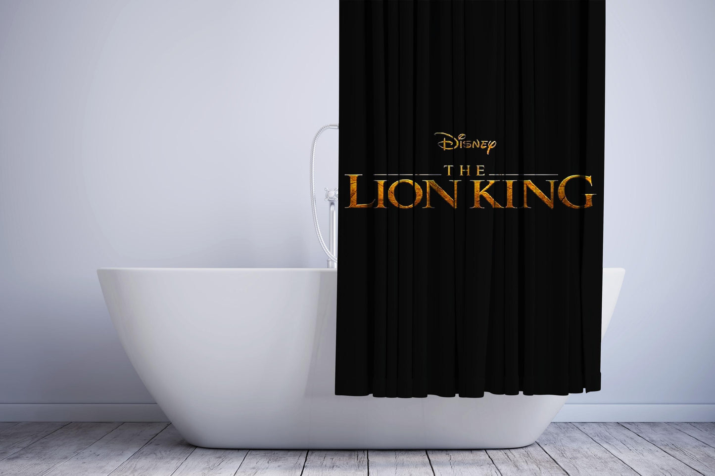 The Lion King Logofont Shower Curtain