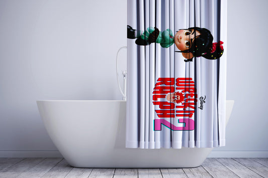 Wreck It Ralph 2 And Vanellope Von S Shower Curtain