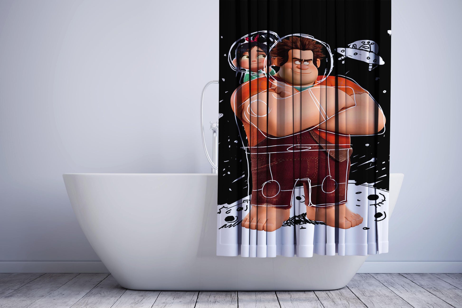 Wreck It Ralph Shower Curtain